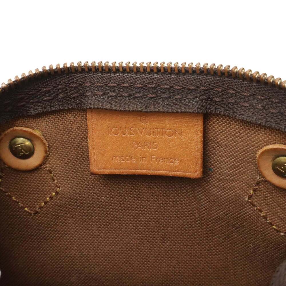 LOUIS VUITTON Brown Monogram Mini Speedy Pouch - Picture 9 of 9
